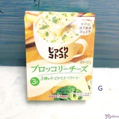 SP823084 日本製 Pokka Sapporo 即食濃湯 (一盒 3 包) - 芝士西蘭花濃湯 G